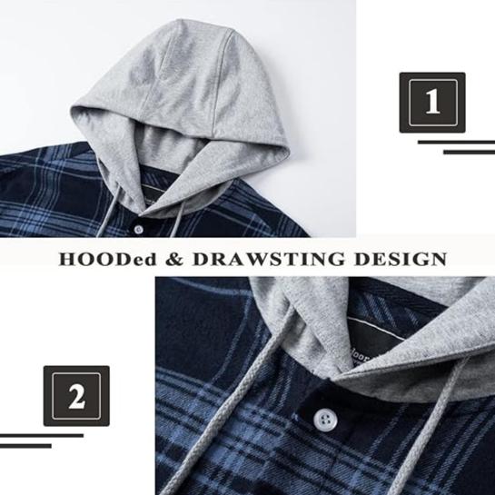 Flannel Insulated Work Hoodie